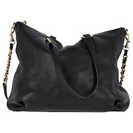 Miu Miu-Miu Miu Vitello Daino Tote in Black Leather-Black