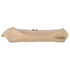 Marc Jacobs-Marc Jacobs Quilted Shoulder Bag in Beige Leather-Beige