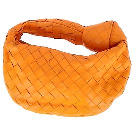 Bottega Veneta Mini Jodie em couro laranja Laranja