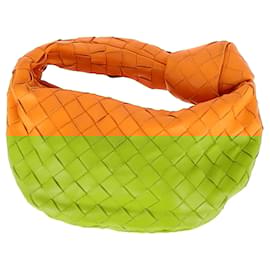 Bottega Veneta-Bottega Veneta Mini Jodie in Orange Leather-Orange