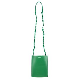 Bolsa de ombro Small Tangle em couro verde da Jil Sander Verde