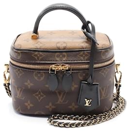 Louis Vuitton-Louis Vuitton Monogram Reverse Vanity NV PM Handbag M45165-Brown