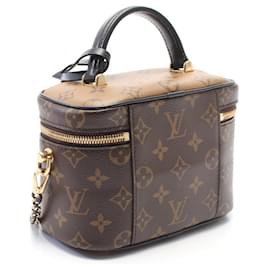 Louis Vuitton-Louis Vuitton Monogram Reverse Vanity NV PM Handbag M45165-Brown