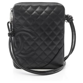 Chanel-Sac à main en cuir de la ligne Cambon de Chanel A25178-Noir