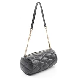 Yves Saint Laurent-Yves Saint Laurent Leather Shoulder Bag 699703-Black