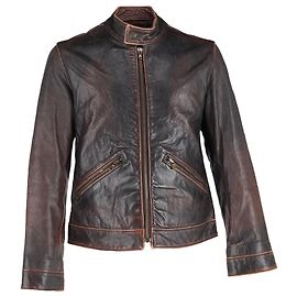 Dolce & Gabbana Bikerjacke aus braunem Leder Braun