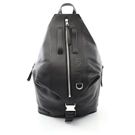 Loewe-Sac à dos convertible en cuir Loewe B777W36X031100-Noir