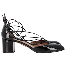 Altuzarra- Altuzarra Alexa 50 Pumps in Black Patent Leather-Black