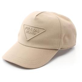 Prada-Prada Cotton Baseball Cap 2HC1792FMBF0241L-Brown,Beige
