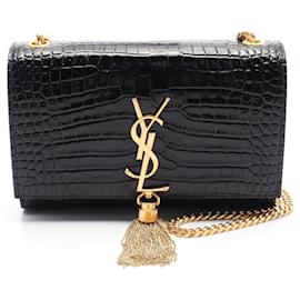 Yves Saint Laurent-Saint Laurent Leather KATE Small Shoulder Bag 474366DND0J1000-Black
