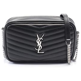 Yves Saint Laurent-Saint Laurent Leather LOU Mini Bag Shoulder Bag 748849DV7021000-Black