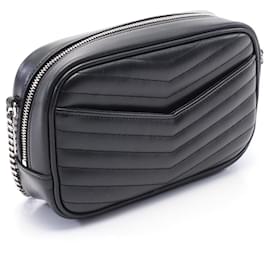 Yves Saint Laurent-Saint Laurent Leather LOU Mini Bag Shoulder Bag 748849DV7021000-Black