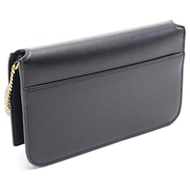 Yves Saint Laurent-Saint Laurent Monogram Leather Monogram Phone Shoulder Bag Shoulder Bag 6350950U40J1000-Black