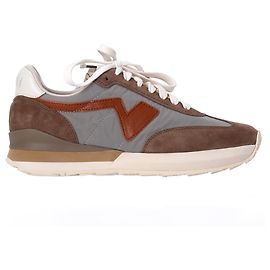 Baskets Visvim FKT Runner en daim marron Marron Rouge