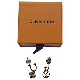 Louis Vuitton- Louis Vuitton Blooming Earrings in Gold Metal-Golden,Metallic