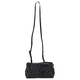 Givenchy-Givenchy Wrinkled Mini Pandora Bag in Black Leather-Black