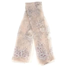 Alexander Mcqueen- Alexander Mcqueen Skull Floral Print Scarf i Multicolor Silk-Multiple colors