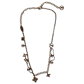 Louis Vuitton- Louis Vuitton Blooming Supple Necklace in Gold Brass-Golden