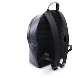 Christian Dior-Dior Homme PVC Coated Canvas CD Diamond Rider Backpack-Black
