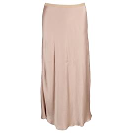 Max Mara- Max Mara Leisure Segnale Maxi Skirt in Pink Satin-Pink