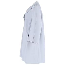 Max Mara- Max Mara Studio Coat in Light Blue Wool-Blue,Light blue