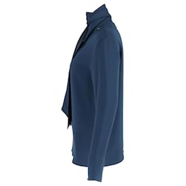 Joseph-Joseph Bethan Tie-Neck Blouse In Blue Silk-Blue