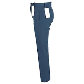 Joseph-Joseph Eliston Gabardine Stretch Pants in Blue Viscose-Blue