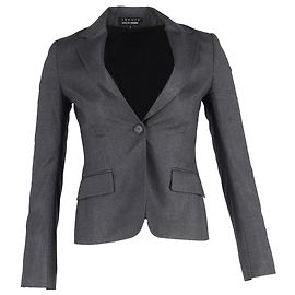 Theory Blazer in Grey Wool Grey