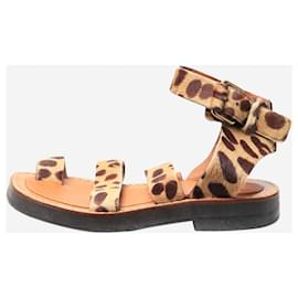 Céline-Brown flat sandals - size EU 36 (UK 3)-Brown
