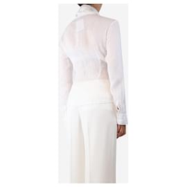 Autre Marque-White linen shirt - size XL-White