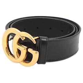 Gucci-Black GG Marmont leather belt-Black