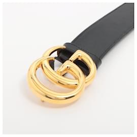 Gucci-Black GG Marmont leather belt-Black