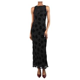 Autre Marque-Black sheer floral maxi dress - size XS-Other