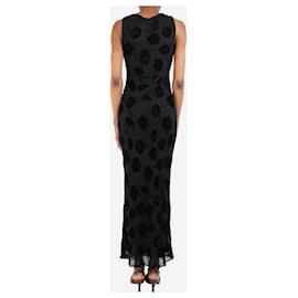 Autre Marque-Black sheer floral maxi dress - size XS-Other