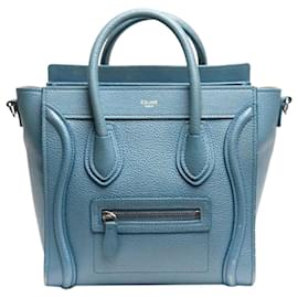 Céline-Blue Nano Luggage 2way bag-Blue