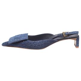 Jacquemus-Blue denim Les Slingbacks Cubisto mules - size EU 36-Blue