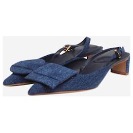 Jacquemus-Blue denim Les Slingbacks Cubisto mules - size EU 36-Blue