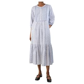 Autre Marque-Blue and white floral midi dress - size XS-Blue