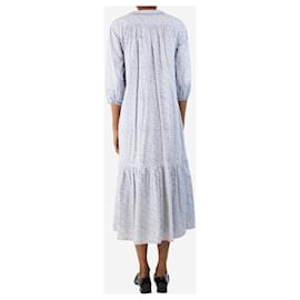 Autre Marque-Blue and white floral midi dress - size XS-Blue
