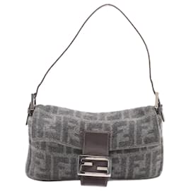 Fendi-Grey Zucca Mamma Baguette shoulder bag-Grey
