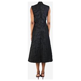 Autre Marque-Black Jaxie trimmed satin midi dress - size XXS-Black