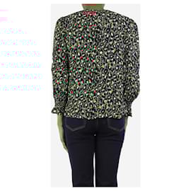 Autre Marque-Green leopard print blouse - size UK 6-Green