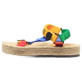 Loewe-Multicolour espadrille platform sandals - size EU 38-Multiple colors