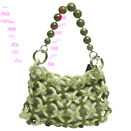 Autre Marque-Red Orione beaded handbag-Red