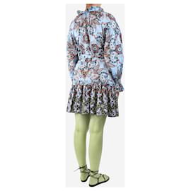 Autre Marque-Cara Cara Blue Paisley robin mini dress - size S-Blue
