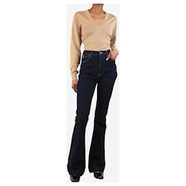 Rebecca Vallance-Dark blue Gisele flared jeans - size UK 8-Blue