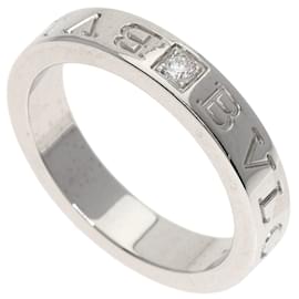 Bulgari-Bague Bvlgari Double 1P en Diamant en Or Blanc 18K-Autre