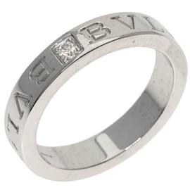 Bulgari-Bague Bvlgari Double 1P en Diamant en Or Blanc 18K-Autre