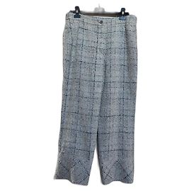 Pantalón Chanel Gris Azul marino