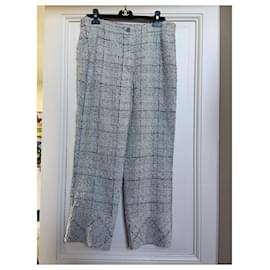 Chanel-Chanel pants-Grey,Navy blue